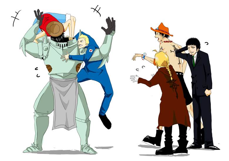 ONE PIECE, 钢之炼金术师, Space Brothers, 艾斯