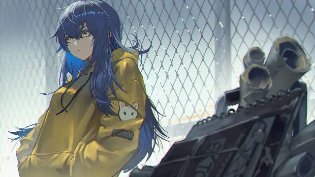 一张小女孩绘画图片