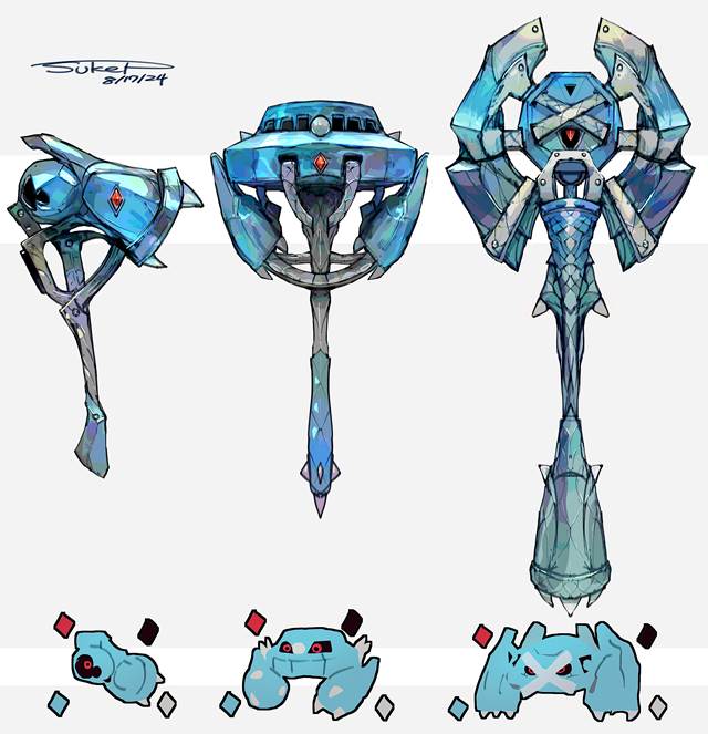Beldum, Metagross, 精灵宝可梦, hammer, 口袋妖怪