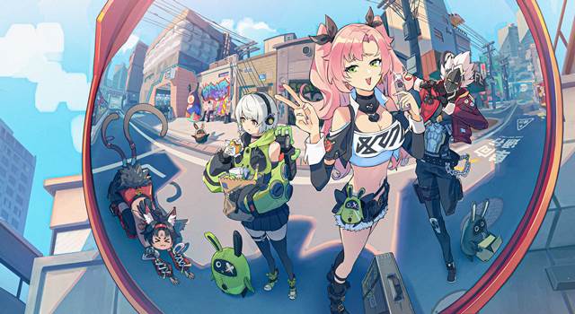 doujin, illustration, girl, Zenless Zone Zero, Nico, 绝区零, Anby Demara, nekomata, 妮可·德玛拉