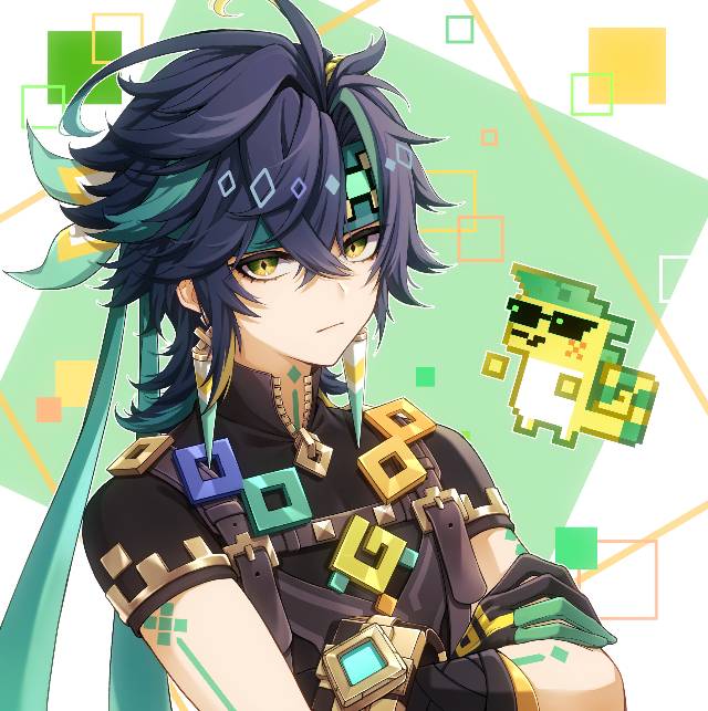 Genshin Impact, 基尼奇, wanderer, 钟离, Xiao, Xiao (Genshin Impact), 原神5000收藏