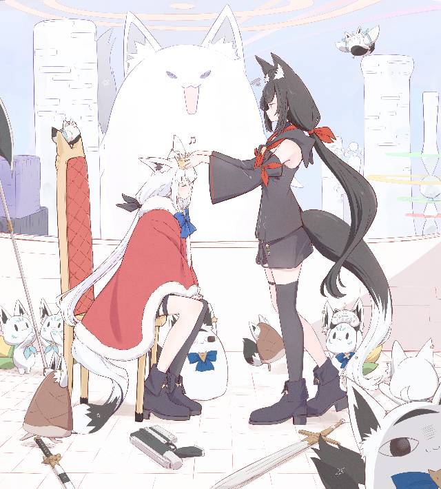 白上吹雪, Hololive, 白上吹雪同人, 黑上吹雪, kombu