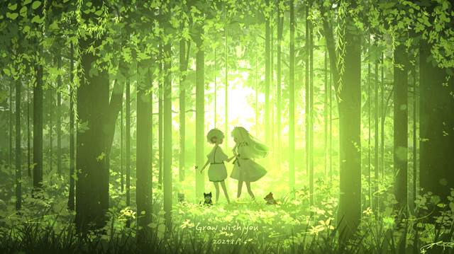 风景, background, 原创, 云, sky, 女孩子