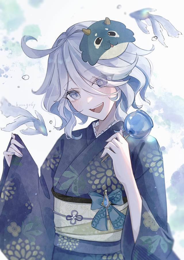 yukata, 芙宁娜, Genshin Impact, Fenina, 原神100收藏