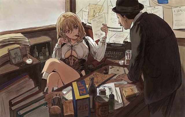 原创, 女孩子, 原创角色, 跷二郎腿