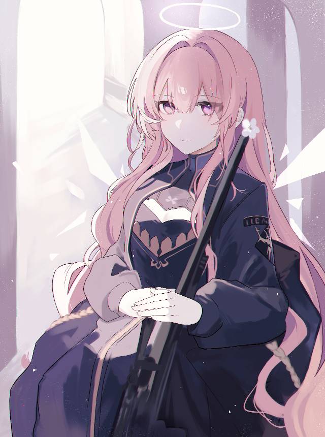 粉色头发,女孩,明日方舟,桃发图片