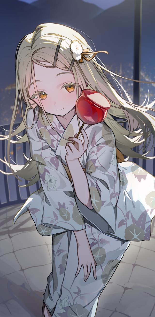 Gakuen IDOLM@STER, Hiro Shinosawa, 100 Day Challenge, yukata, 偶像大师1000users加入书籤, 苹果糖