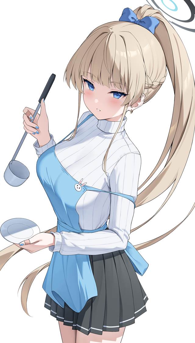 飞鸟马时, 碧蓝档案, 女孩子, Toki, 显性巨乳, 围裙