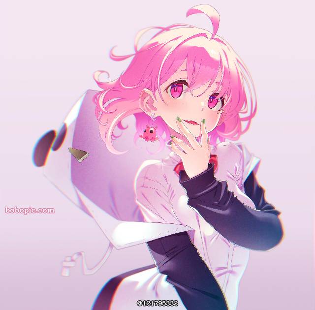 一张虚拟YouTuber,虚拟主播,彩虹社,笹木咲绘画图片