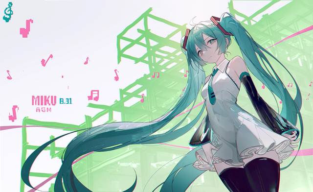 初音未来, wallpaper, VOCALOID 1000收藏