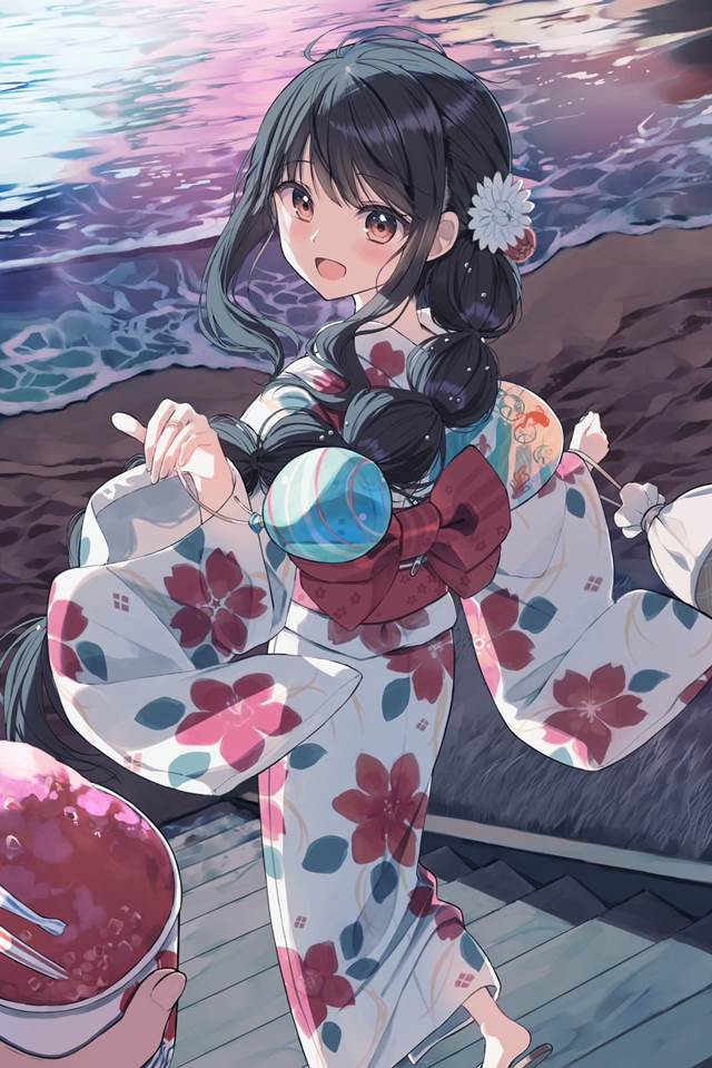 女孩子, 原创, yukata, 麻花辫, 原创1000users加入书籤