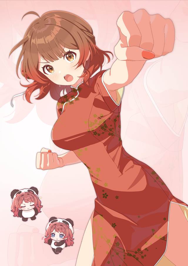 Ume Hanami, Gakuen IDOLM@STER, 旗袍, 偶像大师100收藏