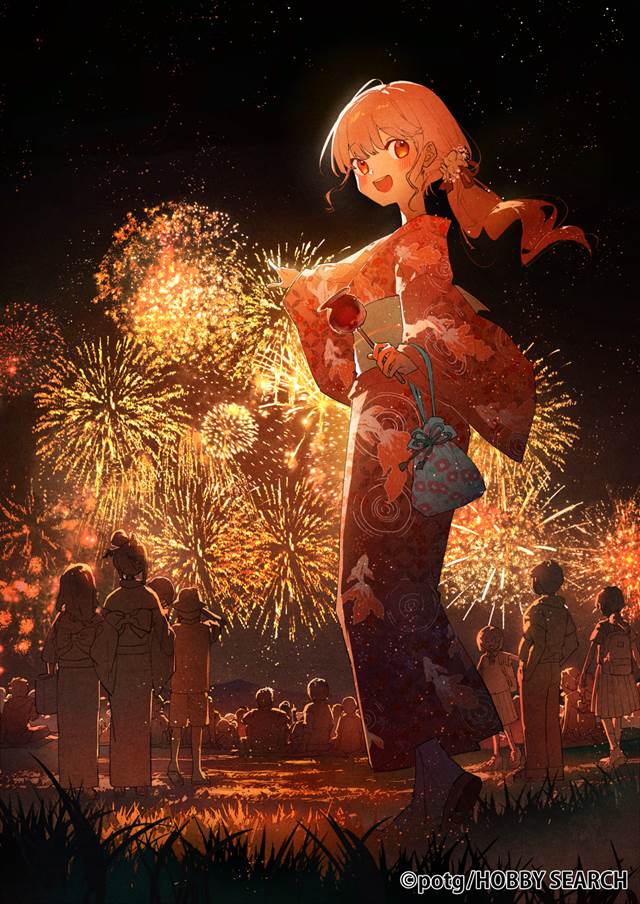 原创, 女孩子, 商业绘图, 焰火, yukata