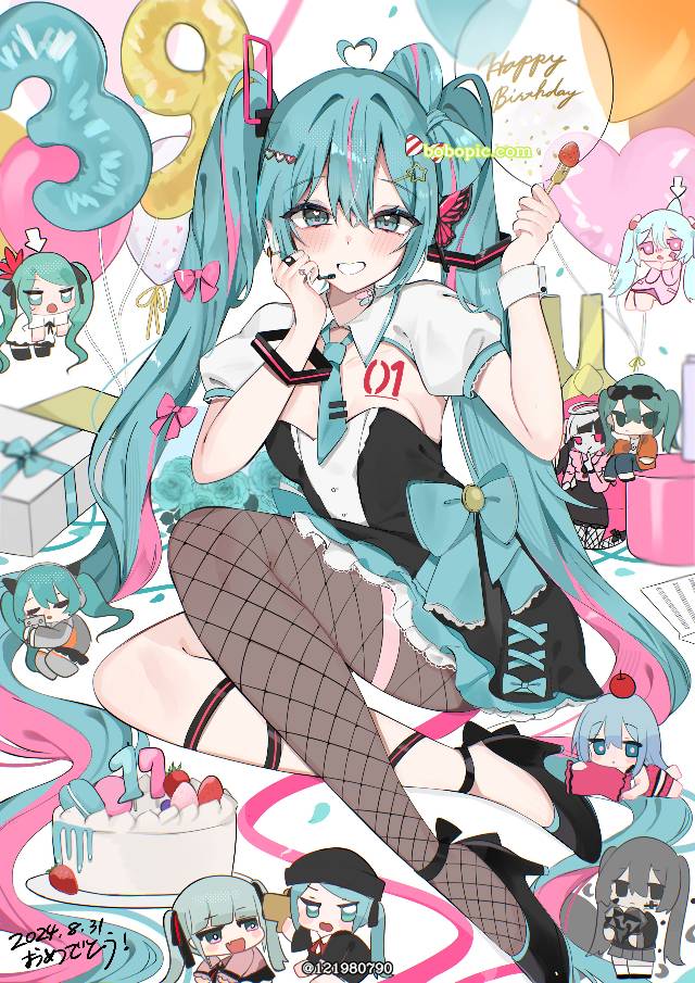 VOCALOID,初音ミク生诞祭2024,初音ミク诞生祭2024,初音未来,网袜图片