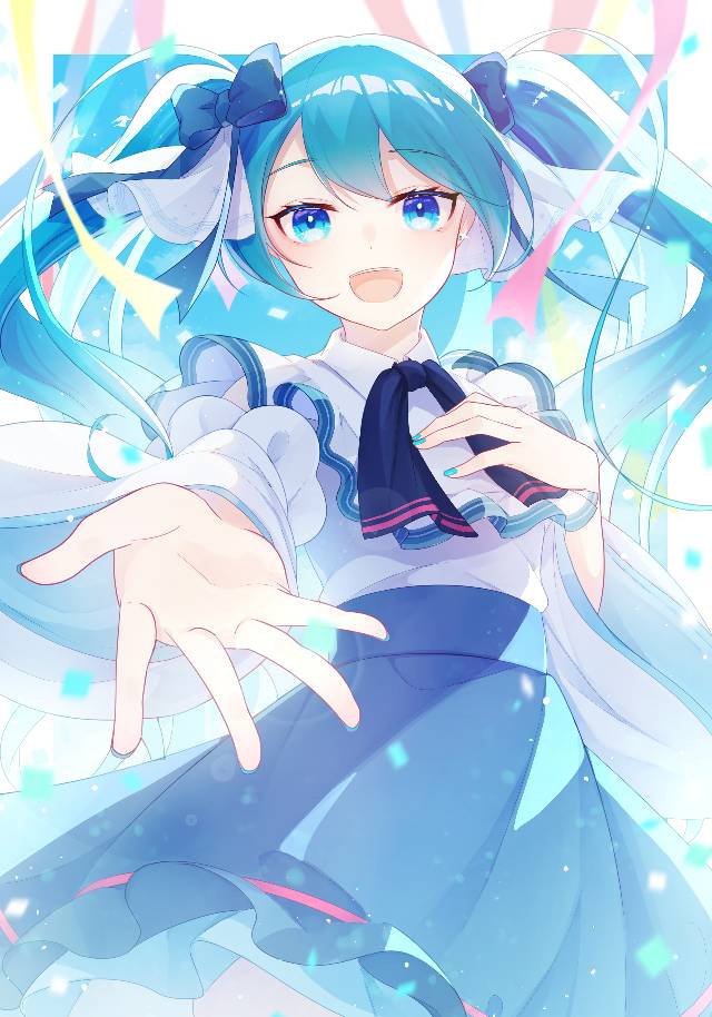 一张初音未来绘画图片