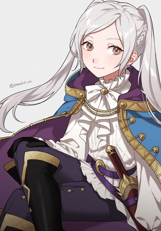 female Robin, Fire Emblem Awakening, Fire Emblem Heroes, fire emblem, silver twintails, girl