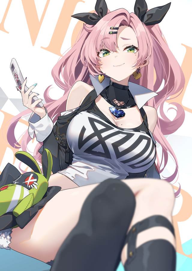 Zenless Zone Zero, Nico Demara, breasts, large breasts, nail polish