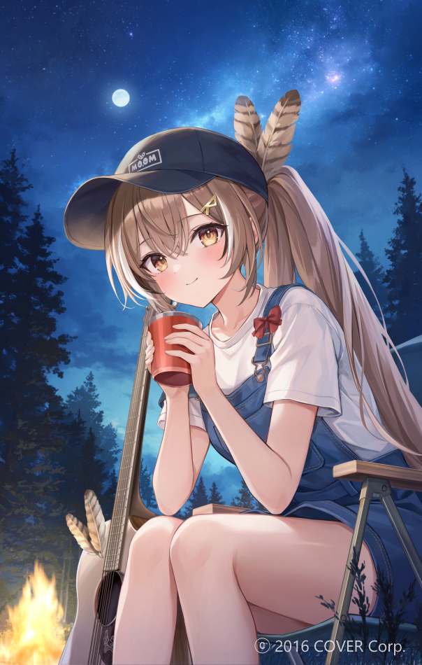 Hololive, Nanashi Mumei, overalls, Virtual YouTuber 1000+ bookmarks, overalls