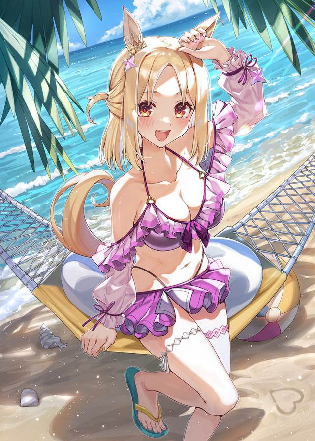 Narita Top Road (Uma Musume), 赛马娘Pretty Derby, 马娘, 泳装, It's very very good!