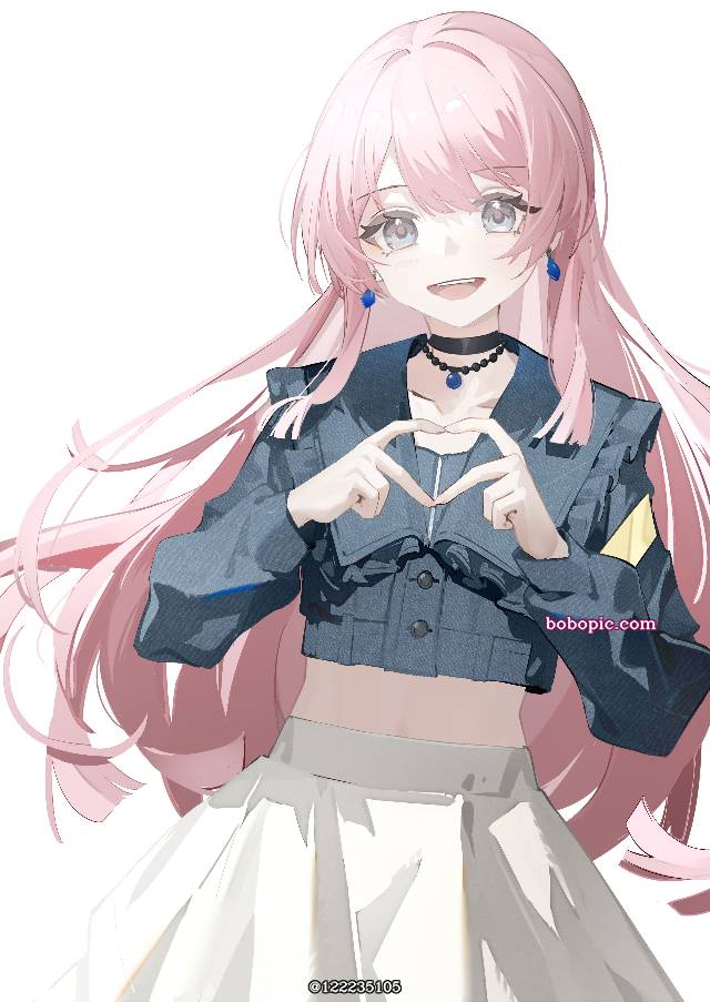 一张BanGDream,MyGO!!!!!,千早爱音,双手比心绘画图片