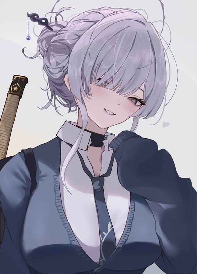 女孩子, 欧派, uniform, 显性巨乳