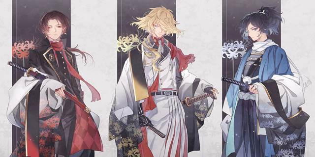 刀剑乱舞, Kashuu Kiyomitsu, Ichimonji Norimune, Yamatonokami Yasusada, 冲田组, traffic light, Touken Ranbu 1000+ bookmarks