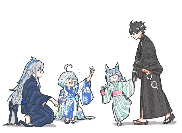 Genshin Impact, yukata, 枫丹（原神）, 原神100收藏, 焰火