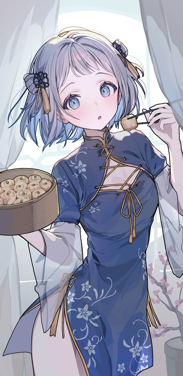 100 Day Challenge, Gakuen IDOLM@STER, Lilja Katsuragi, 旗袍, 偶像大师1000users加入书籤