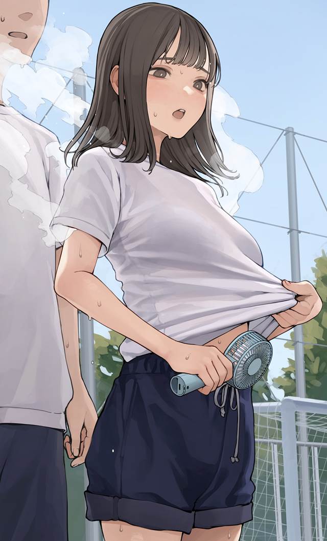 sweat, gym uniform, 女孩子, 原创