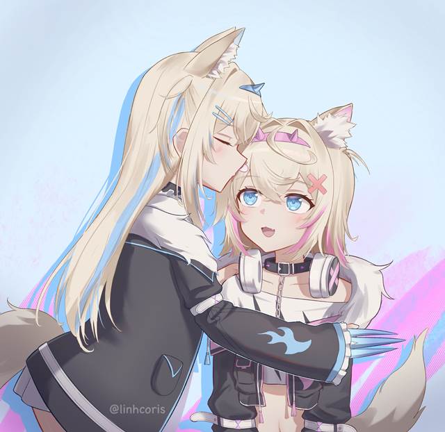 Mococo Abyssgard, Fuwawa Abyssgard, yuri