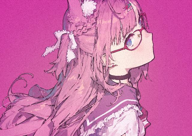 一张眼镜,博衣小夜璃,Hololive绘画图片