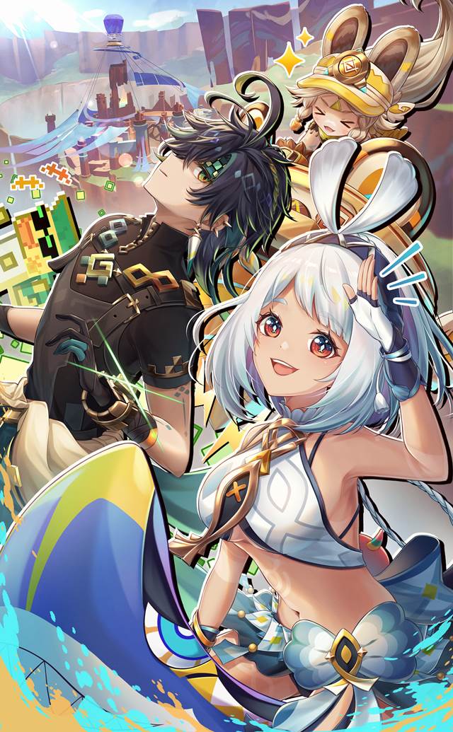 一张原神,基尼奇,卡齐娜,Kachina,Natlan,玛拉妮,纳塔绘画图片