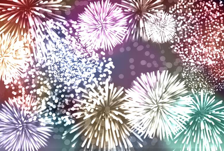 materials, background, 焰火, 夏天