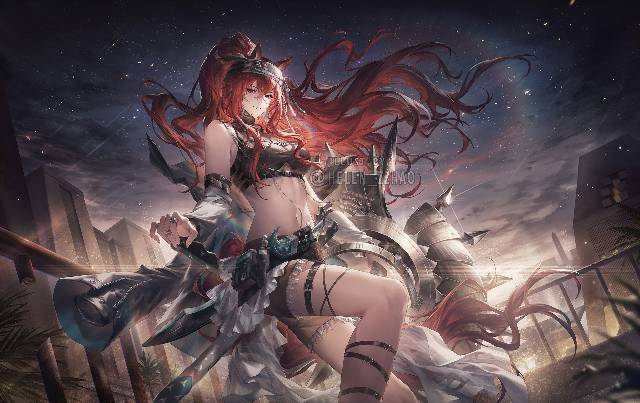 一张明日方舟,娜仁图亚,Narantuya绘画图片
