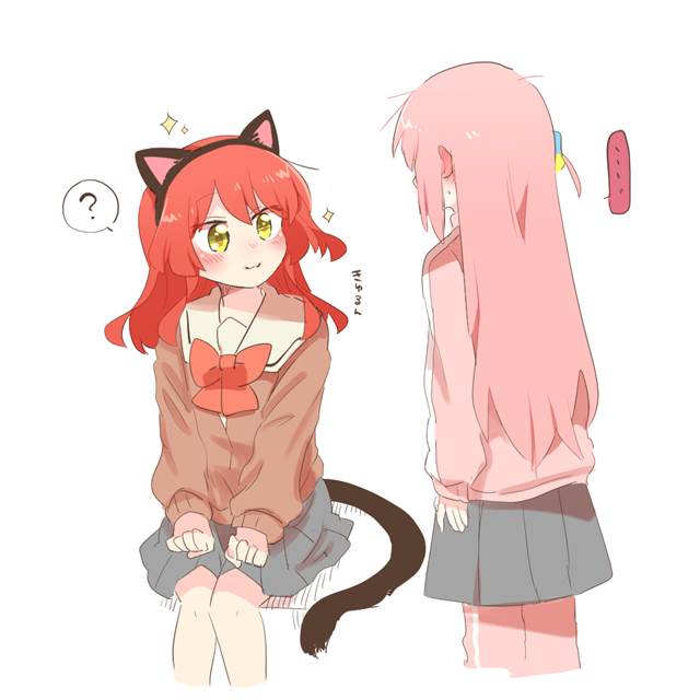 Ikuyo Kita, 后藤一里×喜多郁代, Shimo-Kitazawa Tsuchinoko, 孤独摇滚！1000收藏, cat ears
