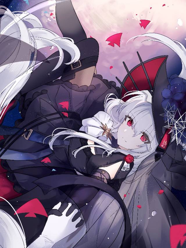 归溟幽灵鲨,明日方舟,白发,赤目图片
