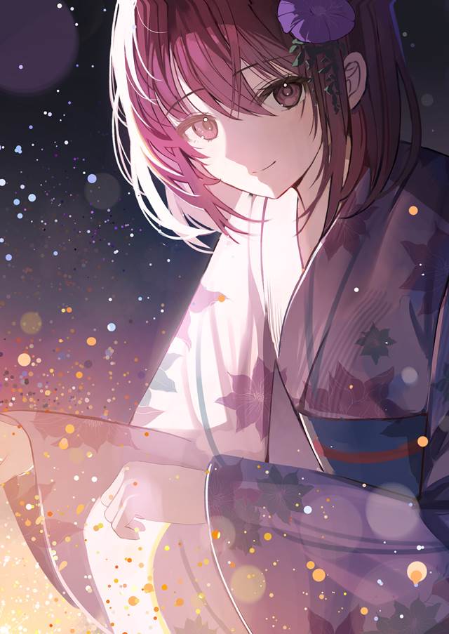 原创, 夏天, 原创, 焰火, fireworks display, yukata