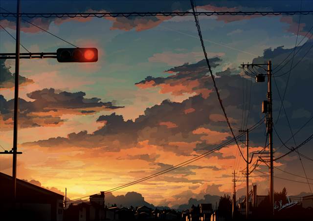 原创, sky, 风景, 夕阳