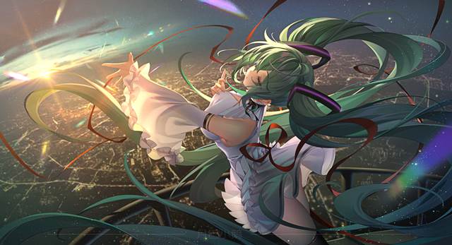 初音未来, 立绘, beautiful girl, Hatsune Miku, original works