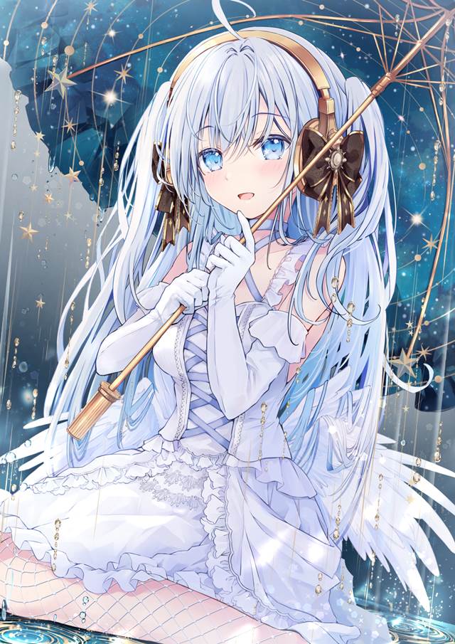 女孩子, young girl, 原创, 银发, 白发, angel, beautiful girl, 长发