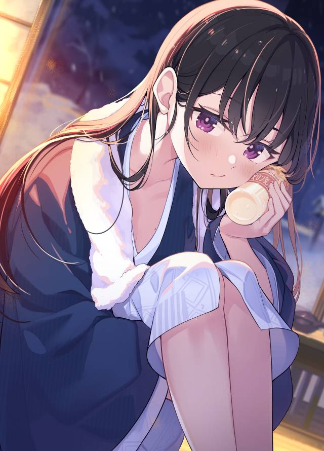 一张小女孩绘画图片