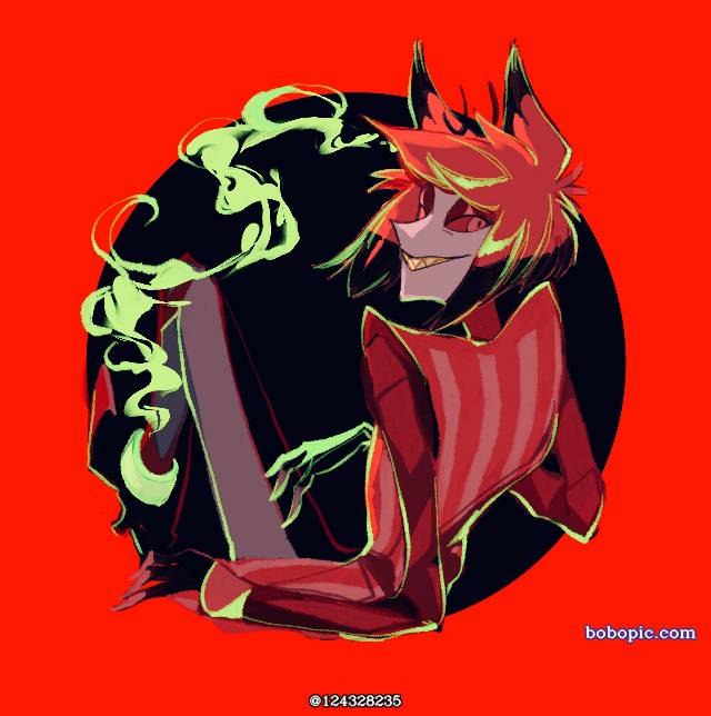 一张阿拉斯托,Alastor绘画图片