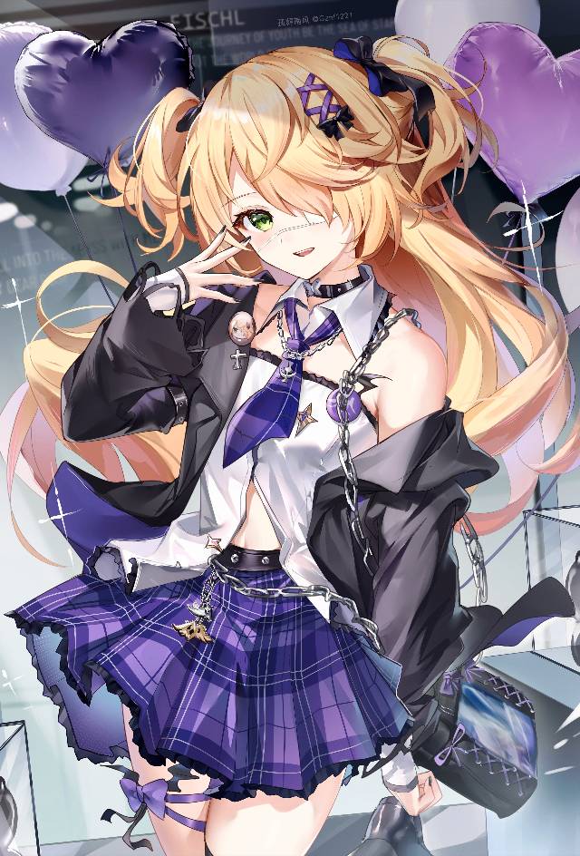 原神,地雷系,小女孩,少女,菲谢尔图片