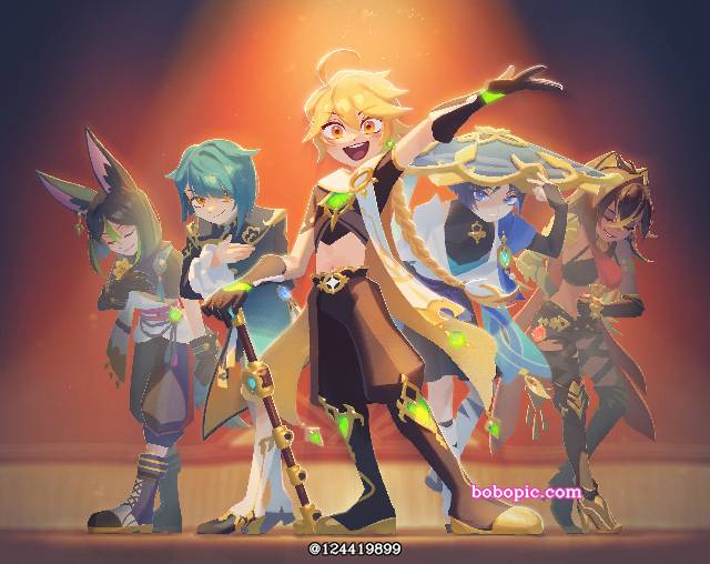 Genshin Impact, Aether (Genshin Impact), 迪希雅, Xingqiu, Wanderer (Genshin Impact), 提纳里, 原神100收藏