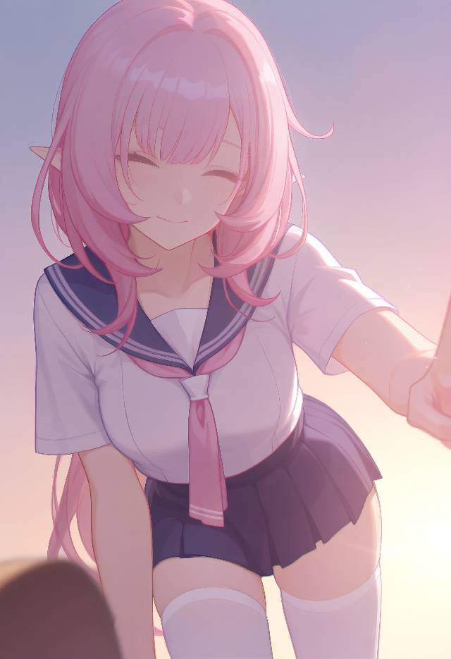 ,美少女,白丝袜,少女,爱莉希雅,mihoyo图片