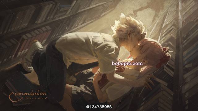 吻,少年少女,高校生图片