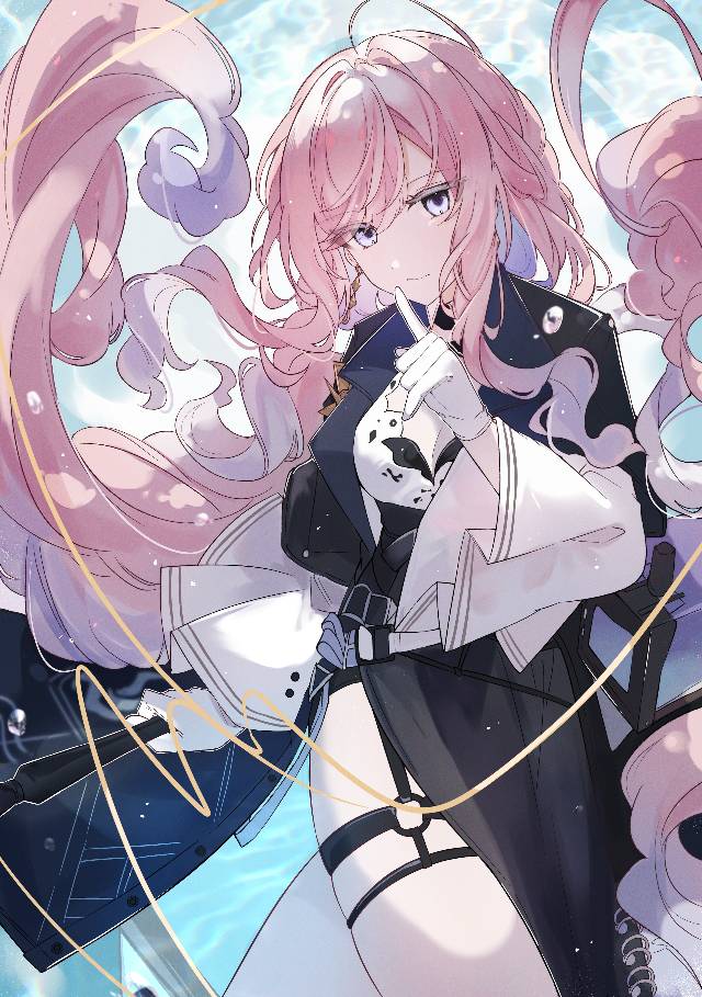 海霓,明日方舟,桃发图片