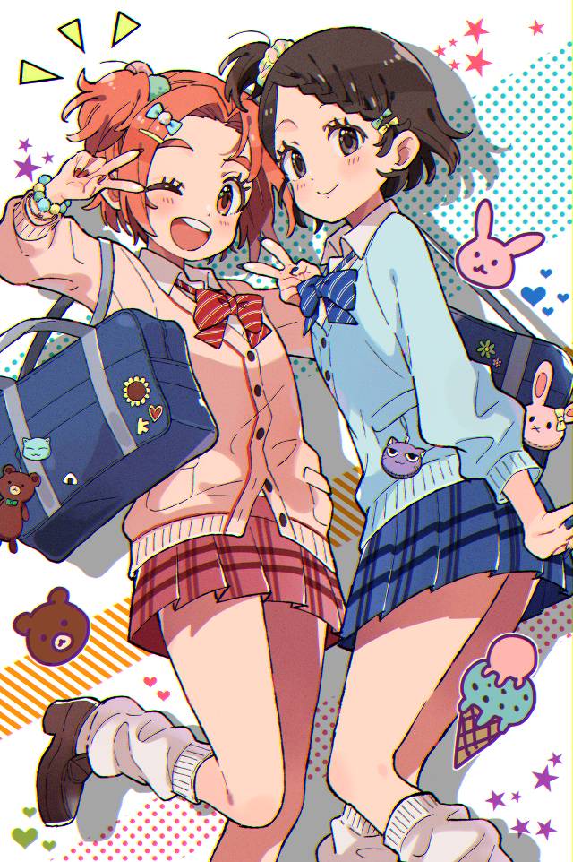 偶像大师, 偶像大师 灰姑娘女孩, 龙崎薰, Chie Sasaki, uniform, loose socks