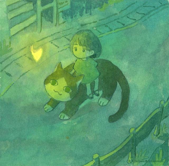 猫, 女孩子, 原创