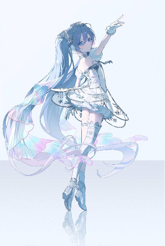 初音未来, 插画, vocaloid, VOCALOID 500收藏, VOCALOID 1000收藏